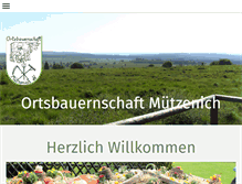 Tablet Screenshot of ortsbauernschaft-muetzenich.de